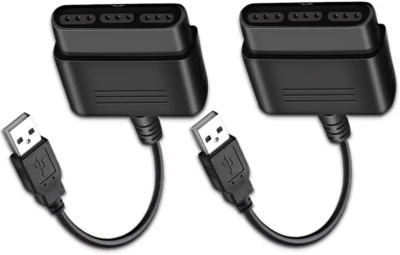 Convertitore Adattatore da PS2 a USB, Confezione da 2 per Controller PS1/PS2 a PS3/PC, Senza Driver - Immagine 1 di 4