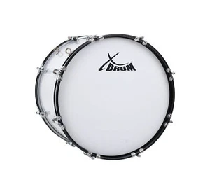 Große Marsch Trommel 18" x 12" Marschtrommel weiß mit Tragegurt zum Top-Preis! - Bild 1 von 4