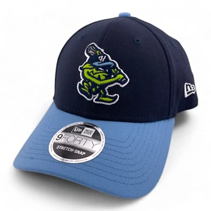 Cappello Berretto New Era Hillsboro Hops MiLB Tema Blu Notte 9FORTY Elasticizzato-Snap Back - Foto 1 di 6