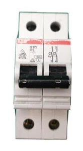 ABB S272 6A Amp Double Pole Circuit Breaker Type B B6 - Picture 1 of 2