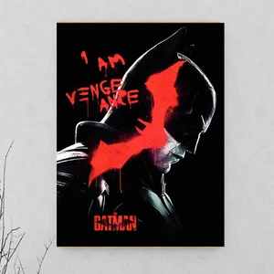 Enorme póster de la película de Batman Caballero Oscuro DC Comics Gotham City decoración de pared - Imagen 1 de 3