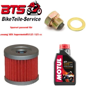Sparset 1L Öl, Filter, Ablassschraube passend für Hyosung XRX SupermotoRX125 31 - Bild 1 von 1
