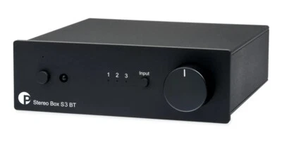 Pro-Ject Stereo Box S3 BT  Amplificatore integrato compatto con Bluetooth  Nero - Immagine 1 di 2