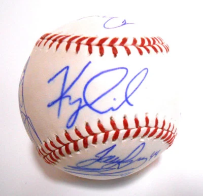 Kyle Crick Bruce Bochy Javier López Firmado Autografiado Béisbol SF Giants Foto 1 de 4