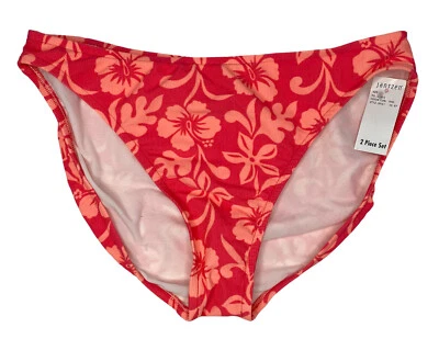 Jantzen Women’s Swimsuit Hipster Bikini Bottom Coral Floral Print Size 16 NWT - Image 1 of 4