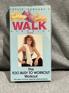 Leslie Sansone - The Too Busy to Workout Workout (VHS) Walk Aerobics in-home - Imagen 1 de 17