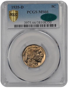 1935-D Buffalo PCGS CAC MS 66 - Bild 1 von 4