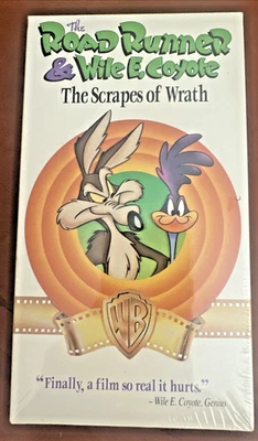 Road Runner and Wile E Coyote The Scrapes of Wrath VHS 1992 SEALED Foto 1 de 4
