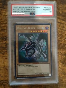 TARJETA YUGIOH PSA 10 OJOS ROJOS DRAGÓN NEGRO NIKE WORLDS PROMO NKC1-EN002 - Imagen 1 de 2