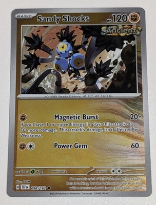 Pokemon Sandy Shocks 098/162 Reverse Holo Uncommon SV05: Temporal Forces NM - Image 1 of 2
