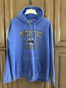 Pigeon Forge Tennessee Womens Purple Hooded Cotton Sweatshirt ~ Size L - Picture 1 of 13