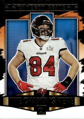 2021 Donruss Cameron Brate #CIH-7 The Champ Is Here Tampa Bay Buccaneers 15N - Image 1 of 2