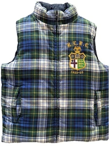 Polo Ralph Lauren Boys Reversible Down Puffer Vest Jacket Sz L 14/16 - Picture 1 of 6