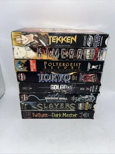 Lot x 8 Vintage Anime Manga VHS EXC See Pics Late 90s Early 2000s CLEAN! RARE - Foto 1 di 9