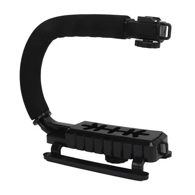 Video Action Stabilizing Handle Aluminum Alloy And ABS U Type Camcorder Hand New - Image 1 of 4