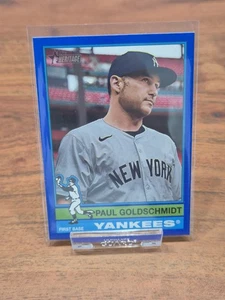 2025 Topps Heritage Paul Goldschmidt New York Yankees #382 Dark Blue Border - Bild 1 von 2
