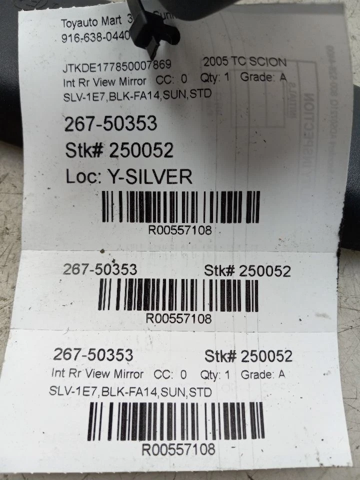 04-09 11-22 ESPEJO RETROVISOR TOYOTA PRIUS NEGRO Foto 1 de 4