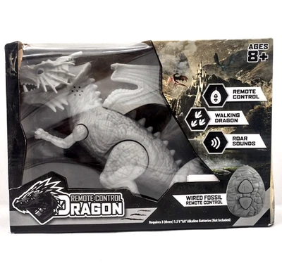 Remote Control  Dragon  RC toy  Gray Dragon walks & makes roaring sounds! - Image 1 of 2