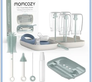 Momcozy Bottle Brush Set - Baby Bottle Cleaner Kit with Silicone Brush - Picture 1 of 8