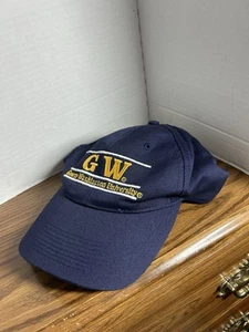 Vintage 90’s George Washington University Navy Blue Men’s Hat Snap Back - Bild 1 von 8