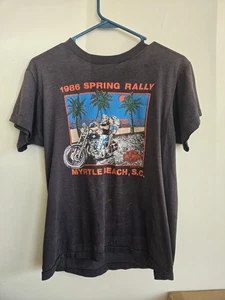 Rare Harley-Davidson Vintage Myrtle Beach South Carolina 1986 Shirt Size M READ - Picture 1 of 12