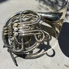 CG Conn 8D Nickel silver Double french horn 1966 with Detachable mouth pc 