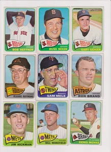 1965 Topps Baseball Card Lot (28) VG-EX #506 Sam Mele, #452 Gary Geiger Red Sox - Picture 1 of 6