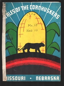 Nebraska vs Missouri NCAA Football Game Program 10/29/1938-Memorial Stadium-Corn - Picture 1 of 1