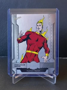 2024 Marvel Metal Universe Avengers PMG White Diamond /25 HUMAN TORCH 134 Skybox - Picture 1 of 2