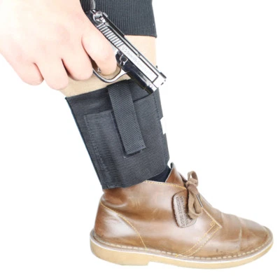 Concealed Carry Universal Pistol Ankle Leg Gun Holster for Medium Small Pistols - Image 1 of 4