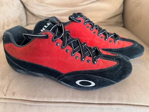 Rare Oakley 1320 Low Drag Race • Kart Racing Suede Driving Shoe - Men's Size 10 - Picture 1 of 8