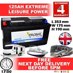 12V 125AH POSITIV LINKS FREIZEIT AKKU SCHWERLAST NIEDRIGE HÖHE (125 AH AMP) 125 - Bild 1 von 1