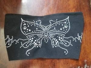 Hair Glove EZ Bandz Black Rhinestone Butterfly HeadBand - Picture 1 of 3