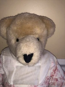 Oso de peluche articulado Vanderbear Family 1982 en High Tea Collection 1989 vestido mamá - Imagen 1 de 10