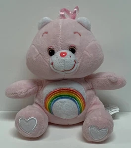 Juguete de peluche Care Bears Cheer Bear 8" rosa arco iris 2017 personajes de Cleveland - Imagen 1 de 7