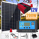 200W Solar Panel Kit 4000W Power Inverter Set 12V100A Battery Charger Controller