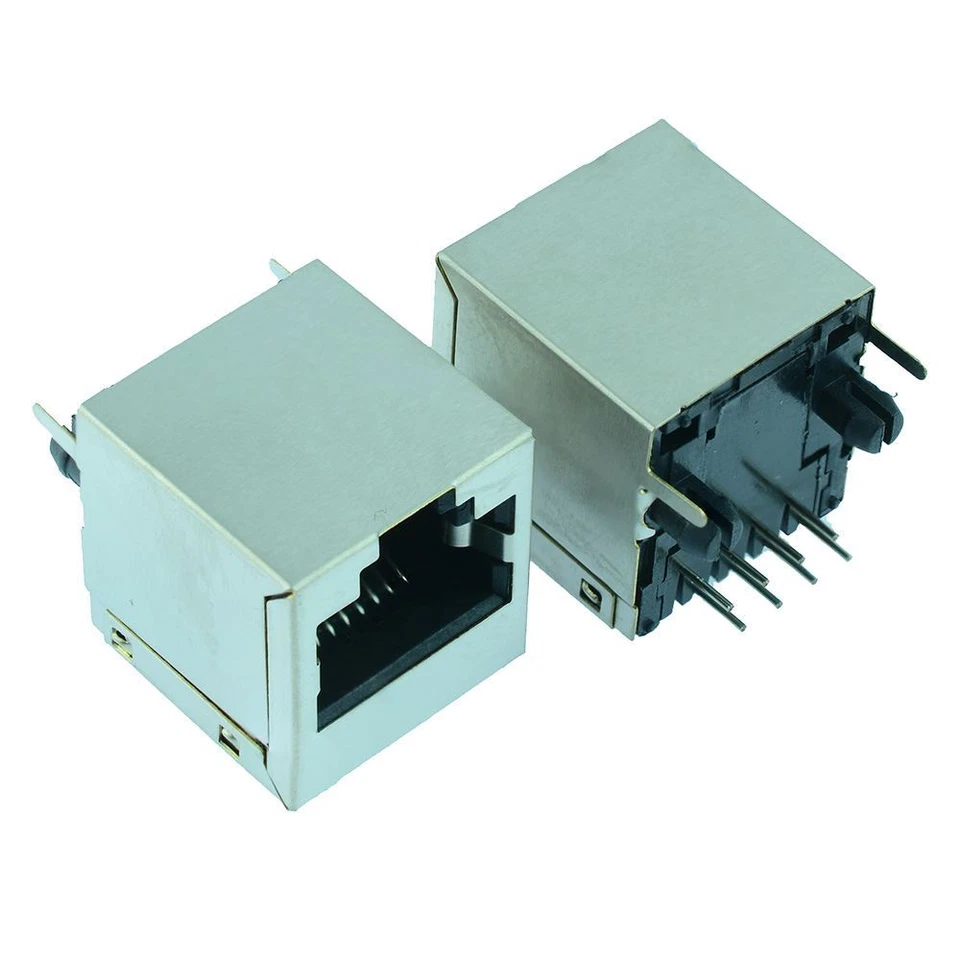 RJ45 Socket with Shield 8 Pin Network Ethernet Connector - Image 1 of 1