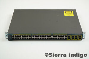 Cisco WS-C2960G-48TC-L 48-Port Switch with Rack Mount Brackets