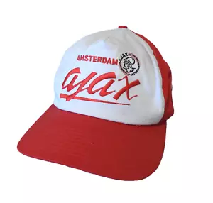 Gorra Pro One De Colección FC AJAX AMSTERDAM Roja Blanca Años 90 SnapBack - Imagen 1 de 18