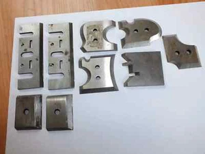 9 Vintage Engineers Tool Steel Spindle Moulder Profile Cutters Knifes Blades HSS - Picture 1 of 11