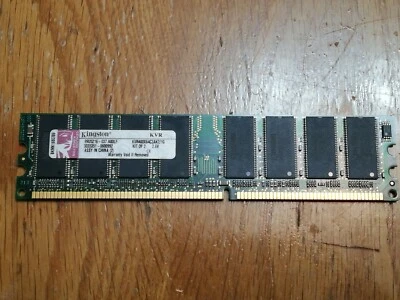 Kingston KVR400X64C3AK2/1G 1GB DDR400 DIMM 184pin.PC3200U 400MHz.Desktop Memory. - Image 1 of 4