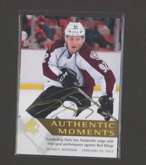 2012-13 SP Authentic Limited Autographs #156 Gabriel Landeskog - Image 1 of 1