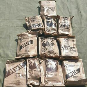 Original MRE 24 Menüs MEAL READY TO EAT FOOD BW EPA Army NOTRATION Ration Nam
