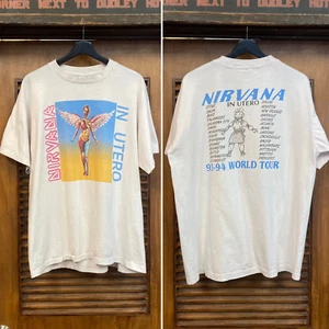 Camiseta Nirvana Band 2 Lados Tour Blanca Unisex Todas las Tallas 3F552 - Imagen 1 de 4