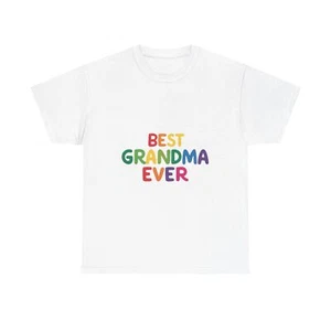 Best Grandma Ever Unisex Heavy Cotton Tee, Gift for Grandma, Family Tee, Cute - Picture 1 of 153