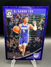 2018-19 DONRUSS OPTIC DE’AARON FOX FAST BREAK PURPLE DISCO KINGS /95 Color Match