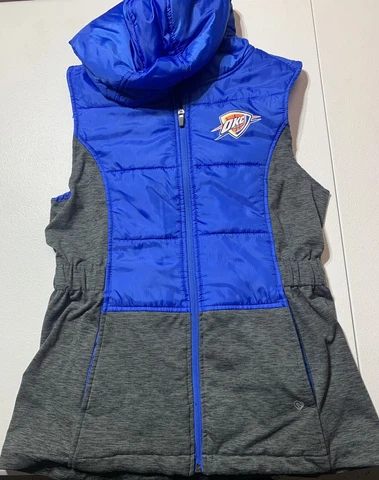 OKC Thunder Vest Jacket -Colosseum Women Size M Cover