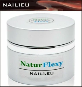 UV Aufbaugel für schwache Nägel "NAIL1EU NaturFlexy" 40ml flexibel, weich, klar - Bild 1 von 2
