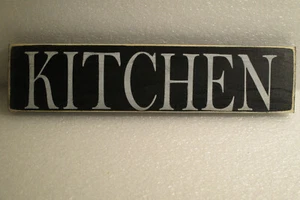 Kitchen Sign Farmhouse Decor Home Sign Wood Rustic USA made 15 x 3 1/2 - Picture 1 of 1
