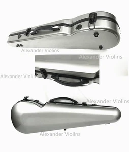 Nuevo estuche para violín de fibra de vidrio de calidad 4/4 tamaño completo, ¡vendedor de EE. UU.! - Imagen 1 de 12